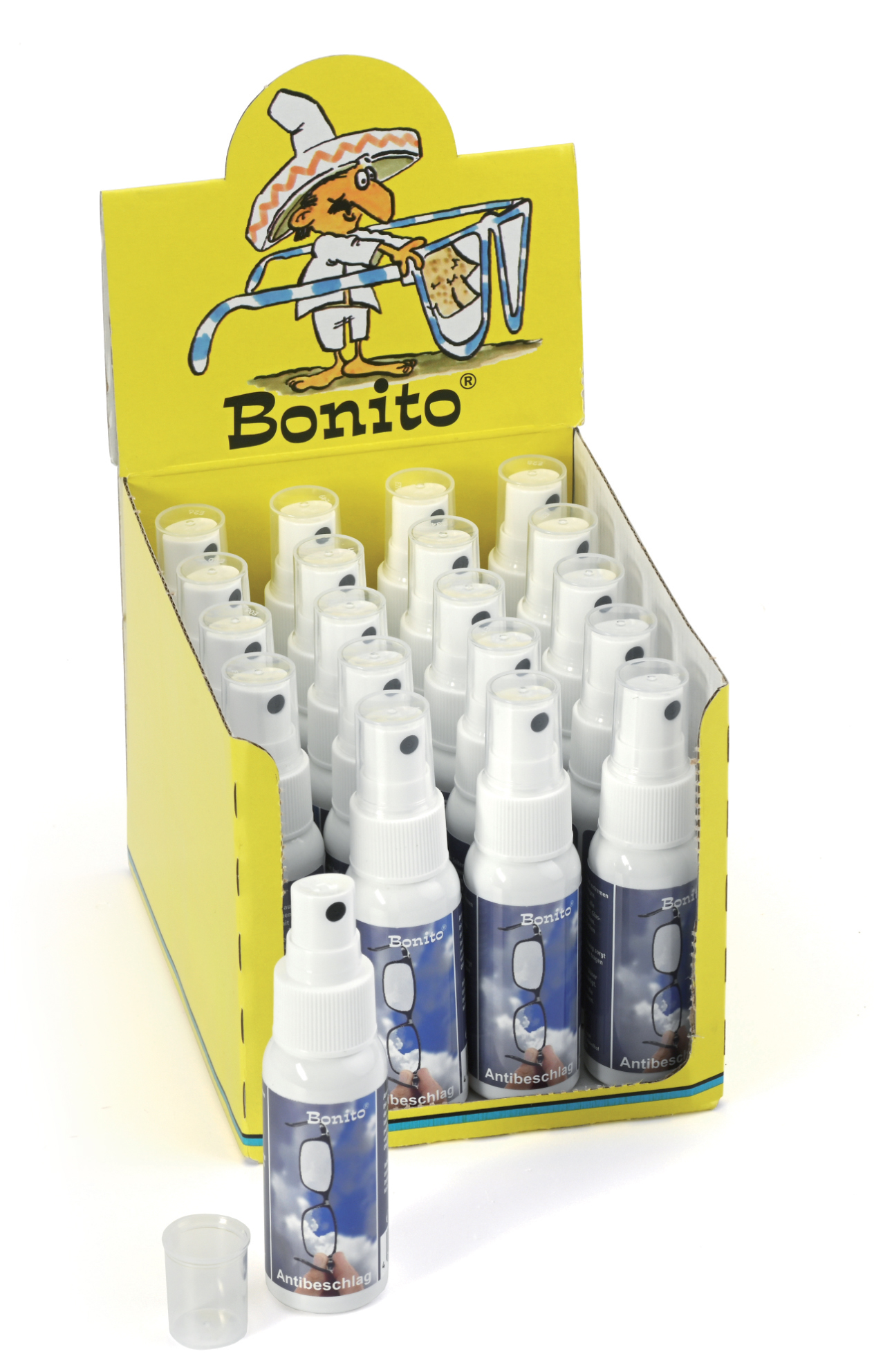 Bonito - AntiFog Antibeschlag 30ml im Display VE20Stk, Bonito  Brillenpflege